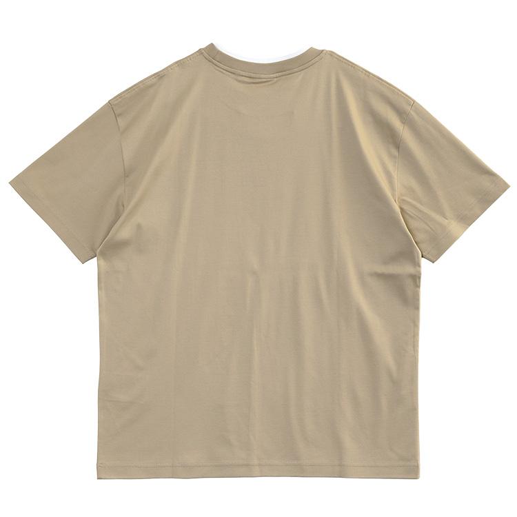 マッカージュ MACKAGE ダブルリブネック Tシャツ TEE-MNV-TAUPE WHITE オーガニックコットン メンズの画像