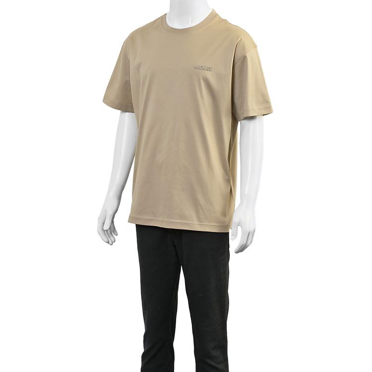 マッカージュ MACKAGE ダブルリブネック Tシャツ TEE-MNV-TAUPE WHITE オーガニックコットン メンズの画像