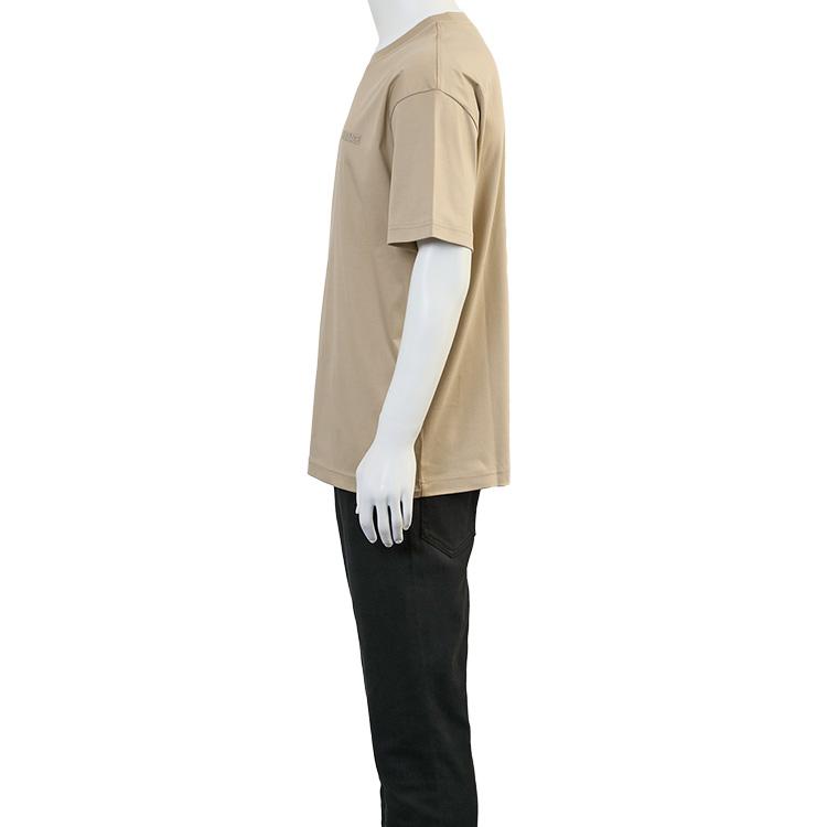 マッカージュ MACKAGE ダブルリブネック Tシャツ TEE-MNV-TAUPE WHITE オーガニックコットン メンズの画像
