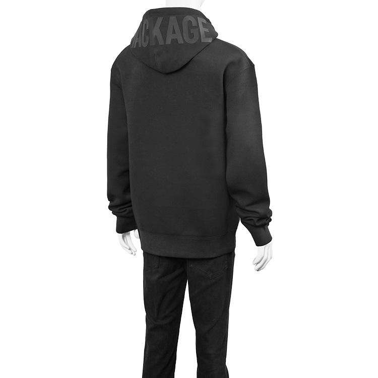 マッカージュ MACKAGE 同色ロゴ パーカー ダブルフェイスジャージー KOLTON-Z-BLACKの画像