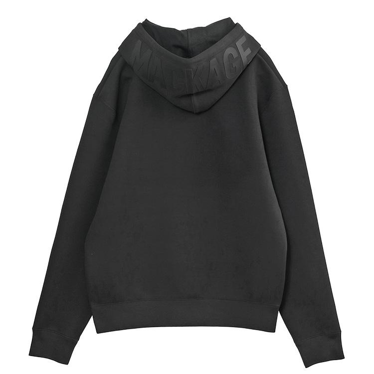マッカージュ MACKAGE 同色ロゴ パーカー ダブルフェイスジャージー KOLTON-Z-BLACKの画像