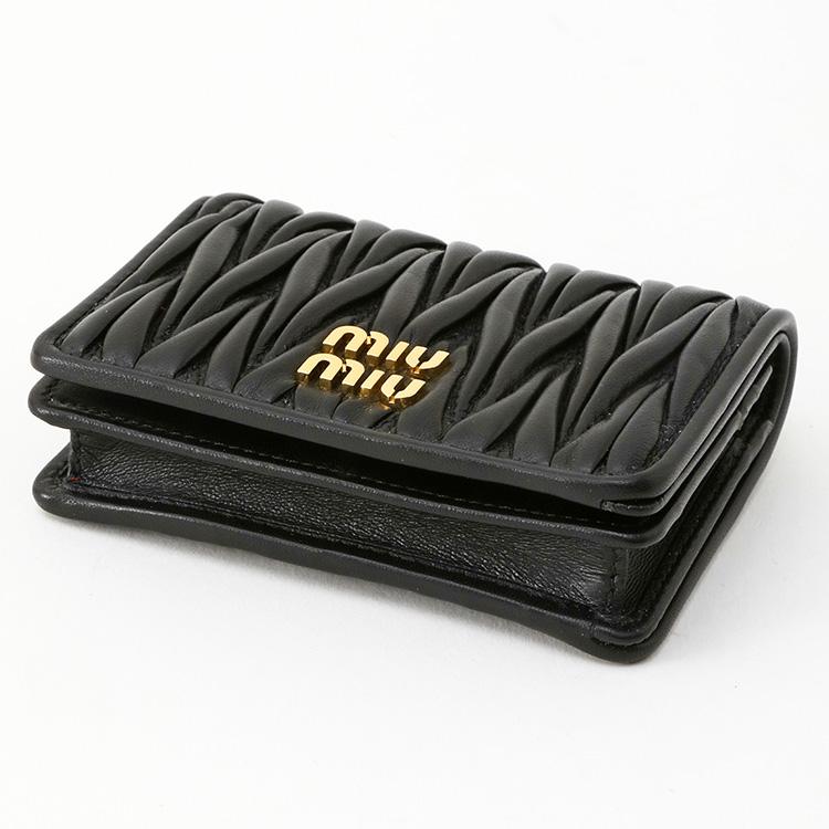 【新品】ミュウミュウ 5MV021 財布 miu miu（ミュウミュウ） 二つ折り財布 MIUMIU 5MV021 AFPP F0002