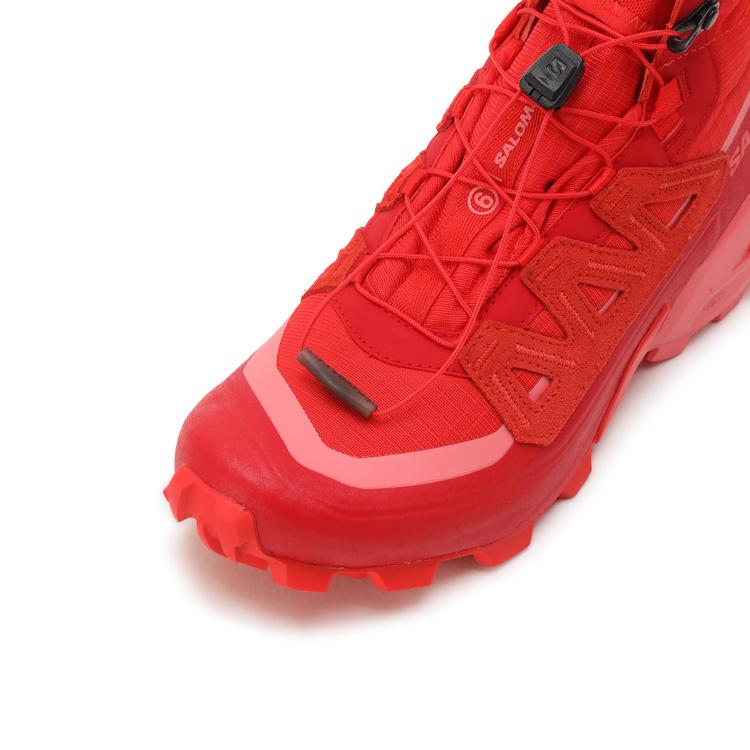 MM6 Maison Margiela x Salomon コラボ スニーカー クロスハイ Cross High S66WS0079-P5132-H9427 レッド×ピンク｜importbrand-jp｜12