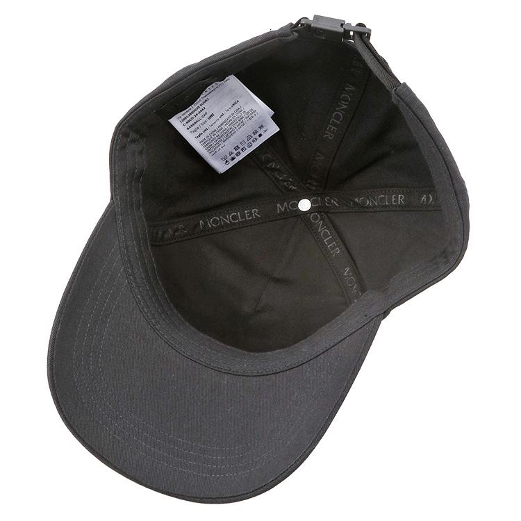 MONCLER Matt Black ベースボールキャップ 3B000-35-0U082-786の画像