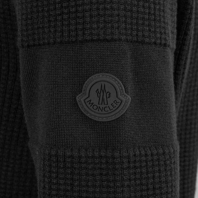 MONCLER モンクレール Matt Black ウール ワッフル セーター 9C000-03-M1131-999の画像