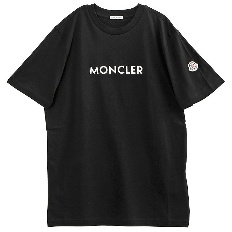 MONCLER モンクレール Tシャツ ラバーロゴ 8C000-34-89AJS-999 MONCLER モンクレール Tシャツ ラバーロゴ 8C000-34-89AJS-999