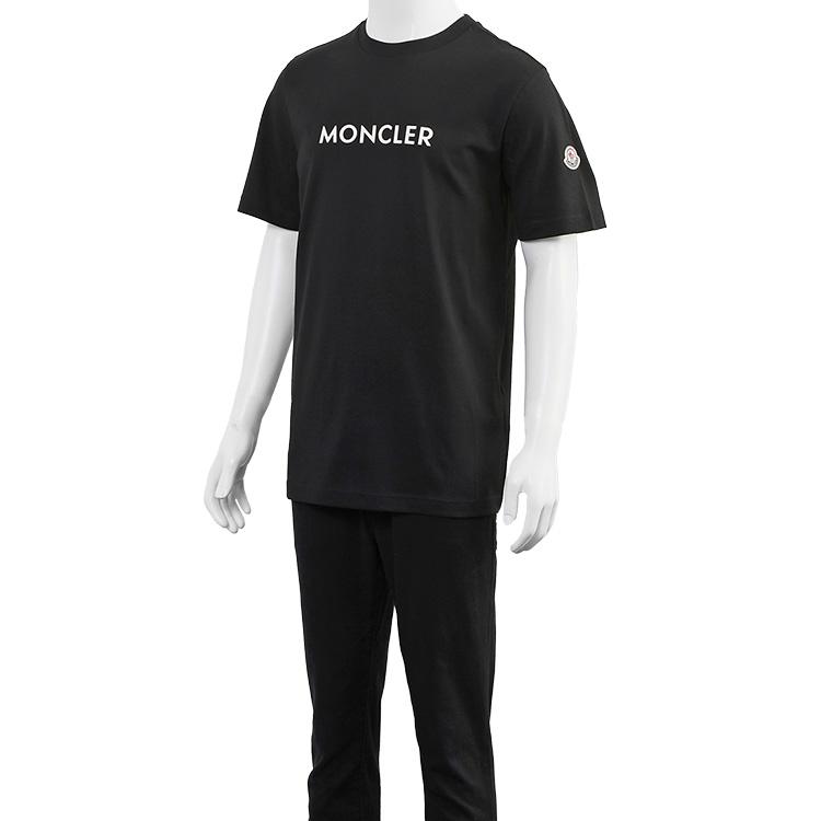 MONCLER モンクレール Tシャツ ラバーロゴ 8C000-34-89AJS-999 MONCLER モンクレール Tシャツ ラバーロゴ 8C000-34-89AJS-999