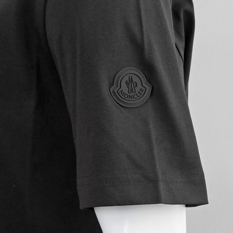 MONCLER Matt Black バーチカルロゴ Tシャツ 8C000-02-89A17-999