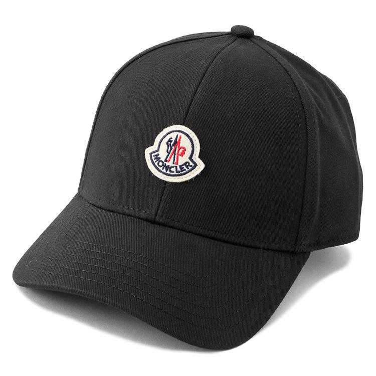 MONCLER（モンクレール） キャップ 刺繍ロゴ コットンギャバジン 