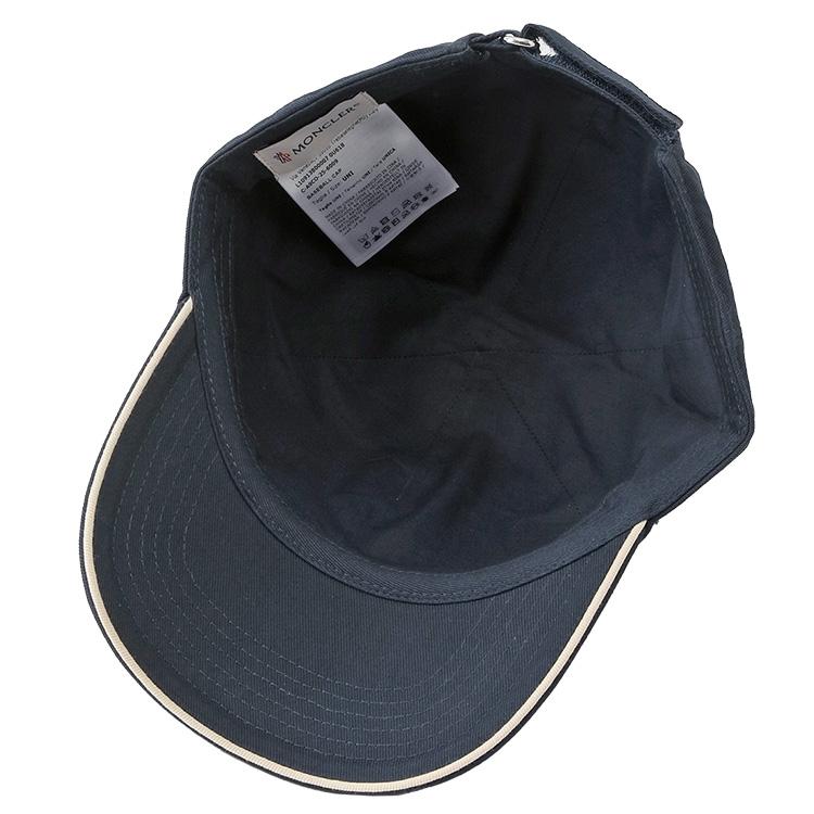 MONCLER モンクレール ベースボールキャップ メンズ ロゴキャップ 776 ネイビー系 3B000-07-0U618の画像