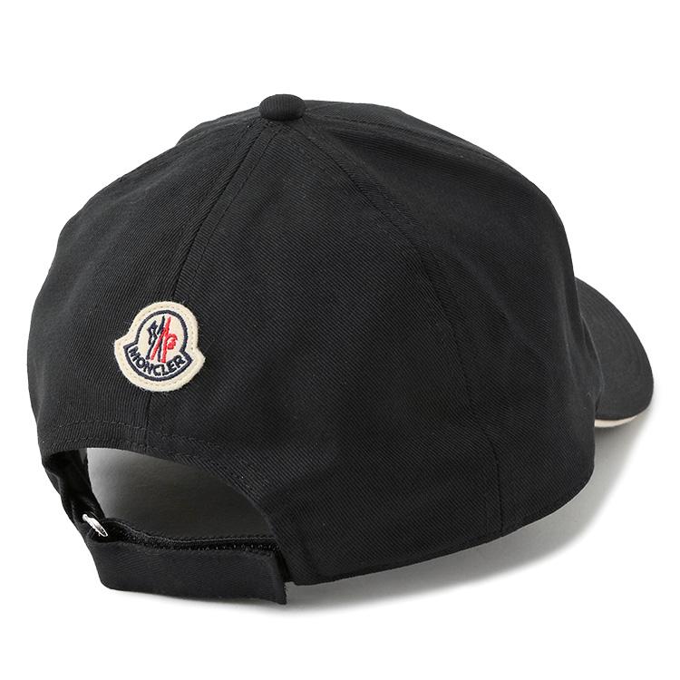 MONCLER モンクレール ベースボールキャップ メンズ ロゴキャップ 999 ブラック 3B000-07-0U618の画像