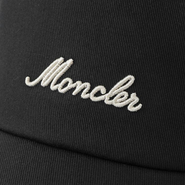 MONCLER モンクレール ベースボールキャップ メンズ ロゴキャップ 999 ブラック 3B000-07-0U618の画像