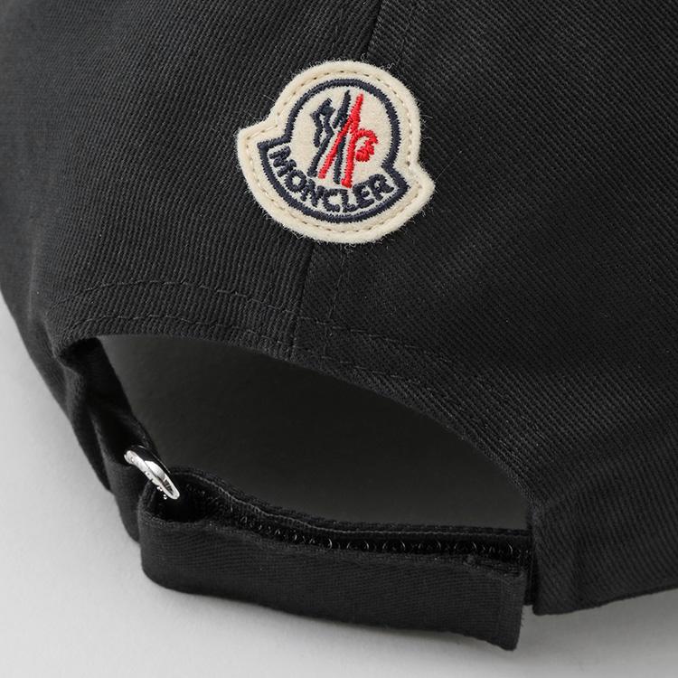 MONCLER モンクレール ベースボールキャップ メンズ ロゴキャップ 999 ブラック 3B000-07-0U618の画像