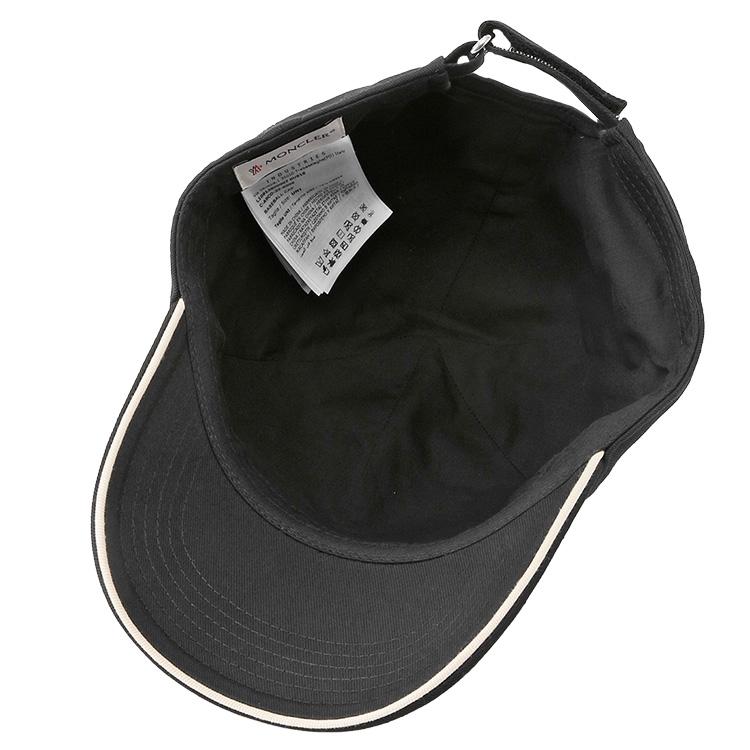 MONCLER モンクレール ベースボールキャップ メンズ ロゴキャップ 999 ブラック 3B000-07-0U618の画像