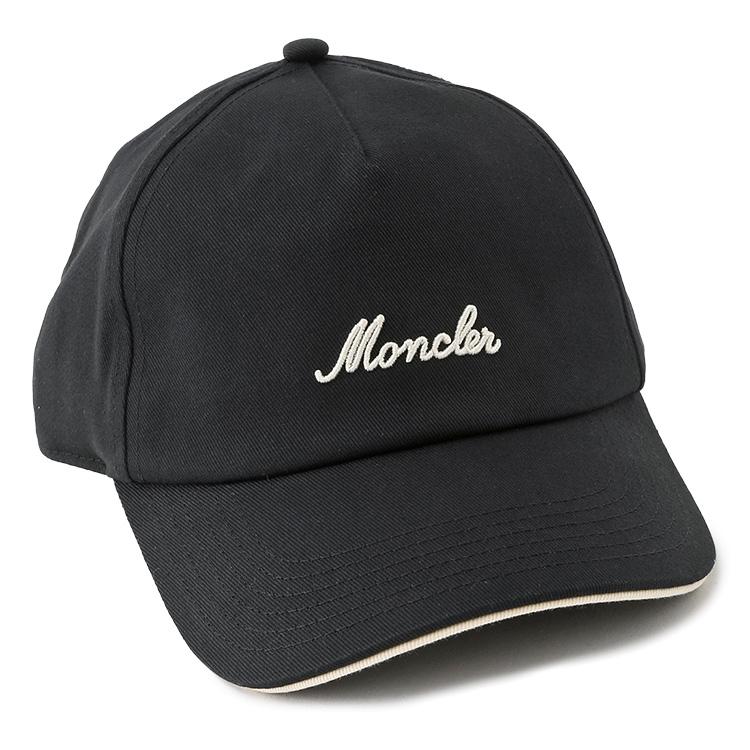 MONCLER モンクレール ベースボールキャップ メンズ ロゴキャップ 999 ブラック 3B000-07-0U618の画像
