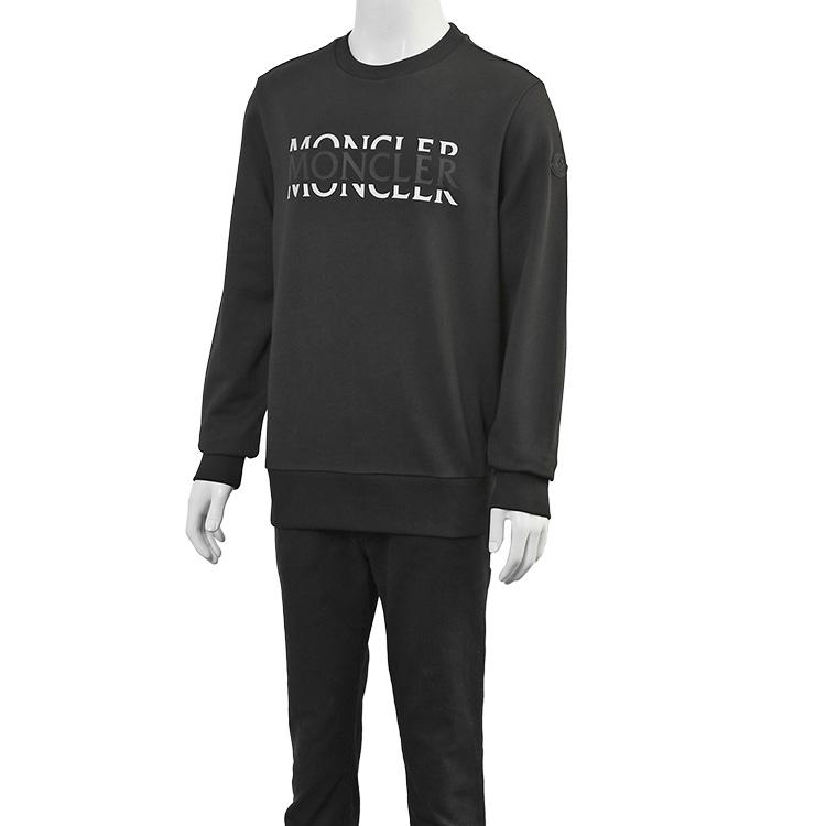 MONCLER Matt Black スウェットシャツ 999 長袖 ブラック 8G000-04-89AZY-999の画像