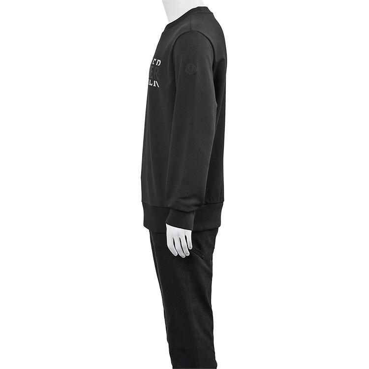 MONCLER Matt Black スウェットシャツ 999 長袖 ブラック 8G000-04-89AZY-999の画像