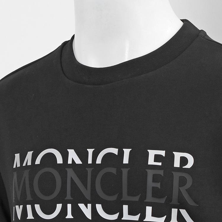 MONCLER Matt Black スウェットシャツ 999 長袖 ブラック 8G000-04-89AZY-999の画像
