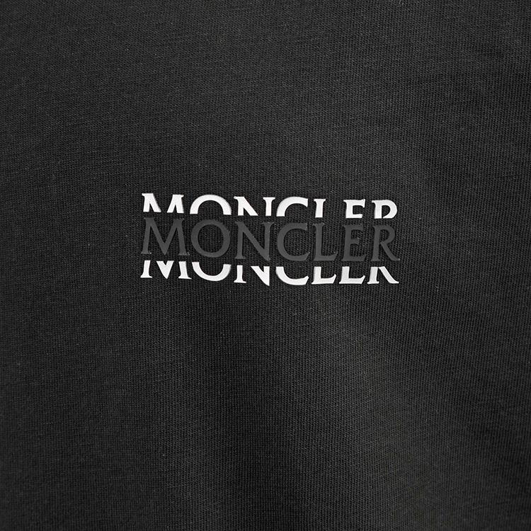 MONCLER Matt Black ロングスリーブTシャツ 999 ブラック 8D000-04-89AYW-999の画像