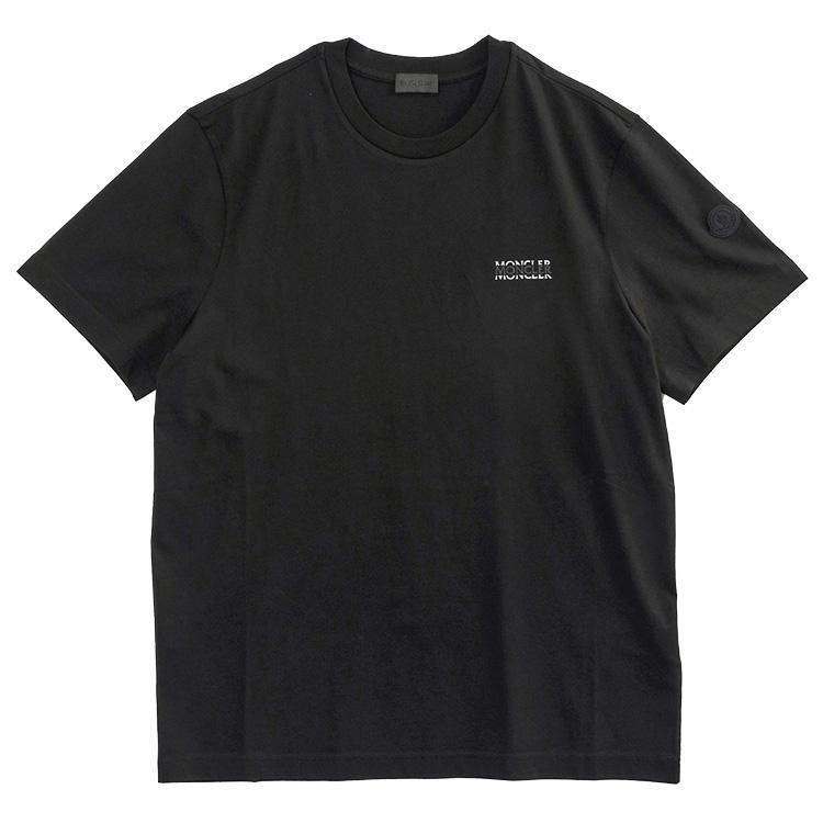モンクレール MONCLER Matt Black Tシャツ クルーネック 8C000-07-89AYW-999 メンズの画像