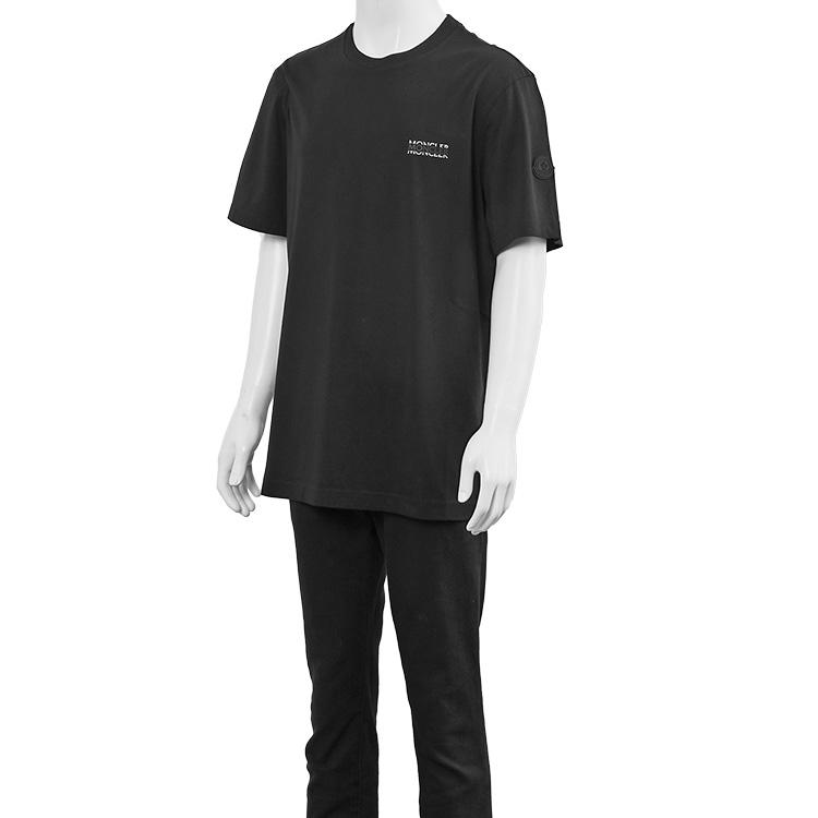 モンクレール MONCLER Matt Black Tシャツ クルーネック 8C000-07-89AYW-999 メンズの画像