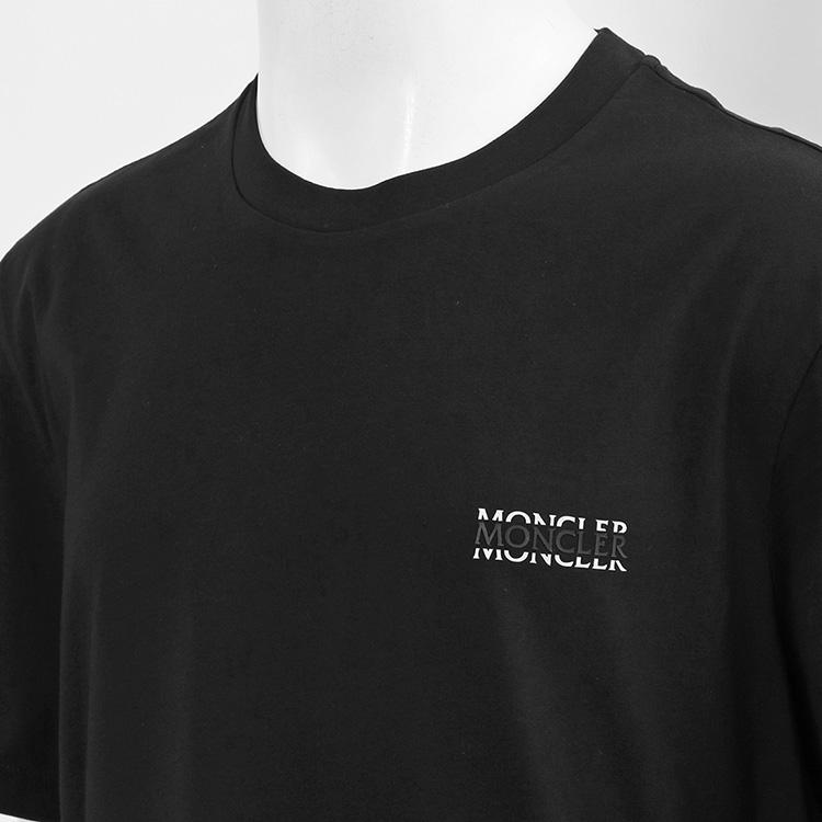 モンクレール MONCLER Matt Black Tシャツ クルーネック 8C000-07-89AYW-999 メンズの画像