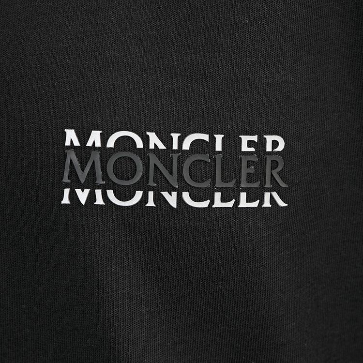 モンクレール MONCLER Matt Black Tシャツ クルーネック 8C000-07-89AYW-999 メンズの画像
