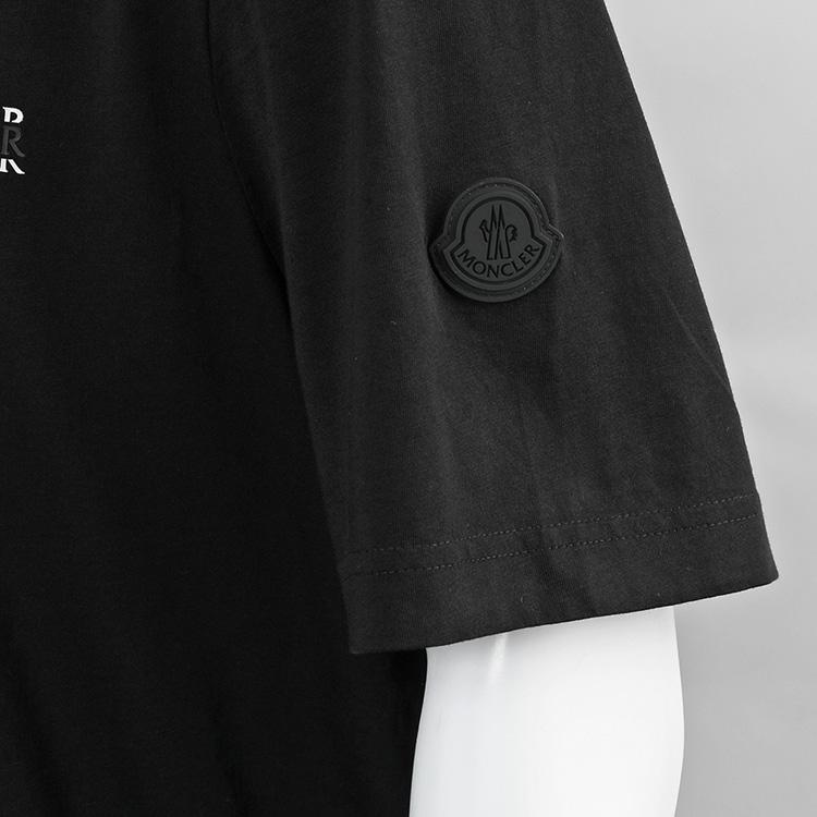 モンクレール MONCLER Matt Black Tシャツ クルーネック 8C000-07-89AYW-999 メンズの画像