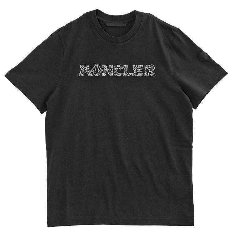 MONCLER 宇宙刺繍 Tシャツ 999 ブラック 8C000-25-89AUG-999の画像