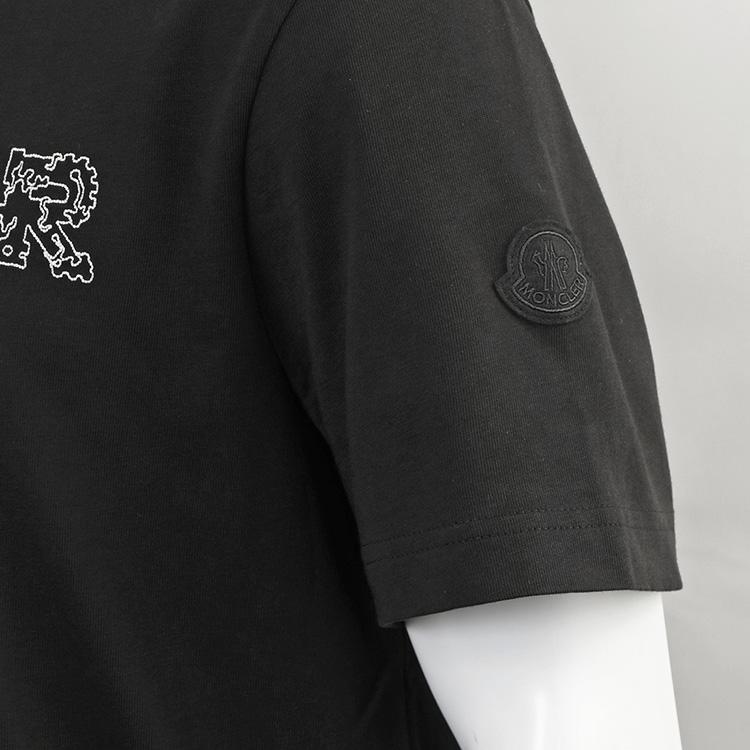 MONCLER 宇宙刺繍 Tシャツ 999 ブラック 8C000-25-89AUG-999の画像