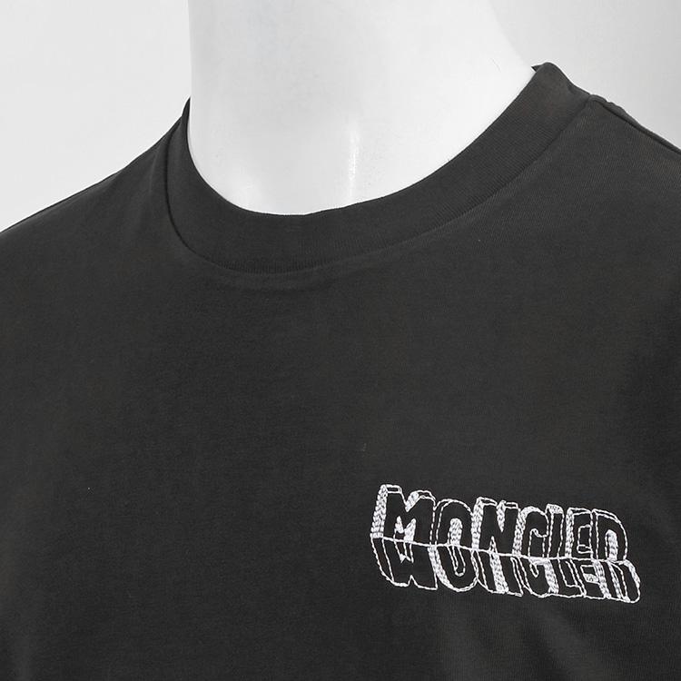 MONCLER スケッチロゴ Tシャツ ブラック 8C000-36-89AUG-999の画像