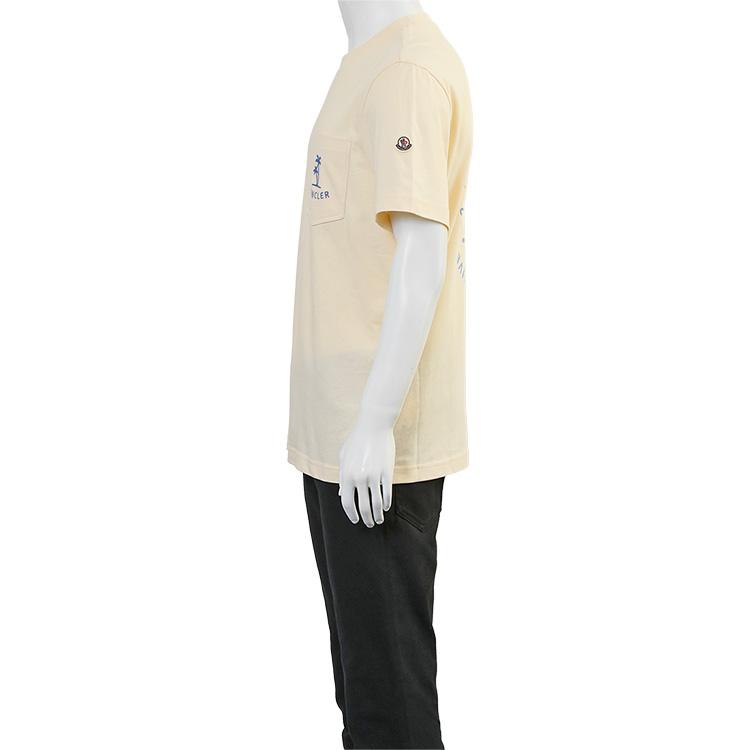 MONCLER Palm Logo Pocket Tシャツ 060 イエロー 8C000-54-89B8U-060の画像