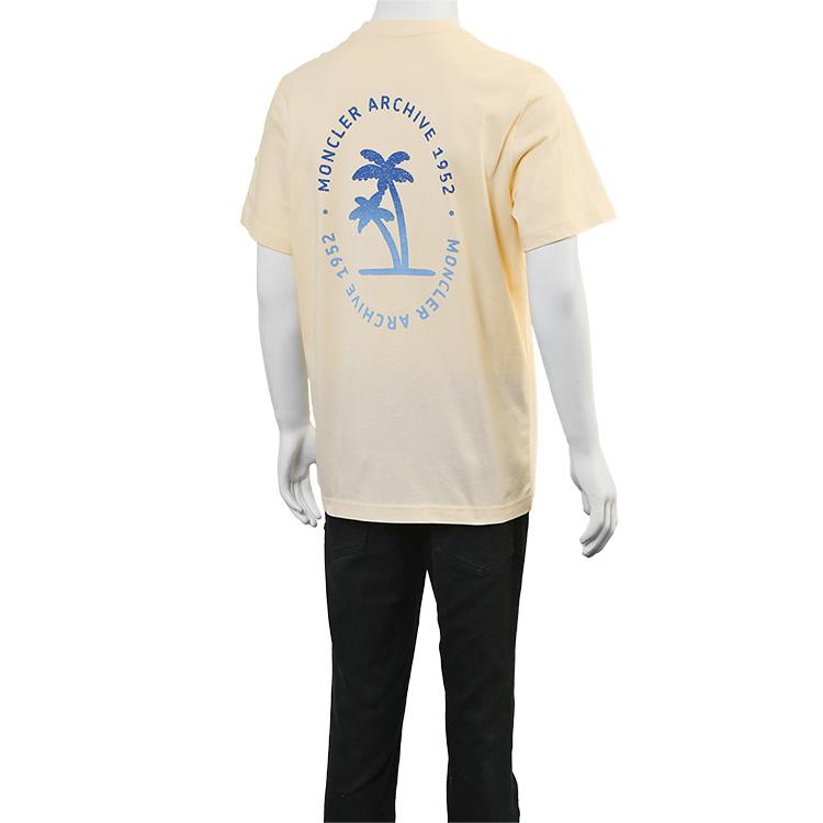MONCLER Palm Logo Pocket Tシャツ 060 イエロー 8C000-54-89B8U-060の画像