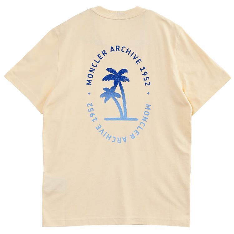 MONCLER Palm Logo Pocket Tシャツ 060 イエロー 8C000-54-89B8U-060の画像