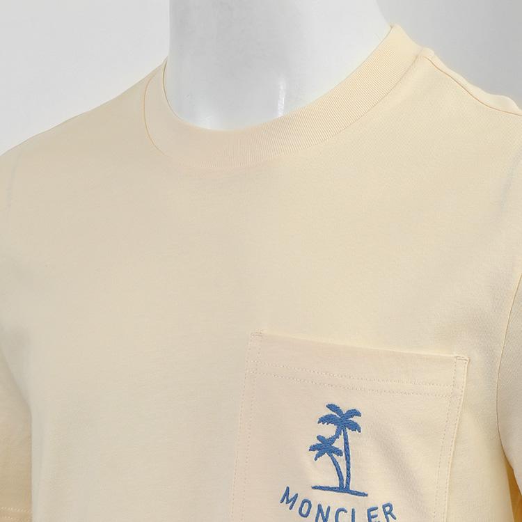 MONCLER Palm Logo Pocket Tシャツ 060 イエロー 8C000-54-89B8U-060の画像