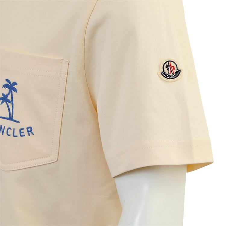 MONCLER Palm Logo Pocket Tシャツ 060 イエロー 8C000-54-89B8U-060の画像