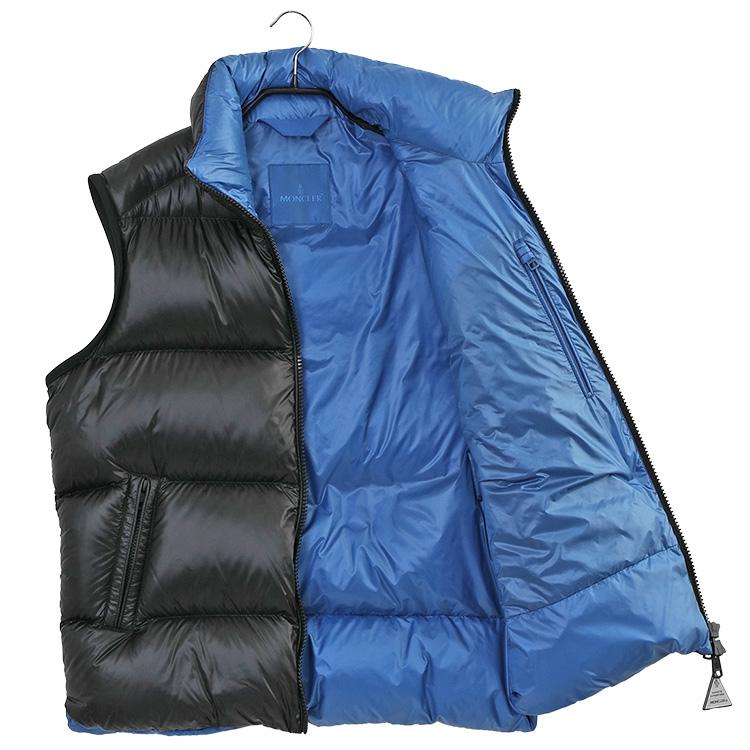 18225✨モンクレール kunzite ダウンベスト フード 切替 1 ブルー MONCLER（モンクレール） ダウンベスト Sumido 1A001-89-595GJ SUMIDO