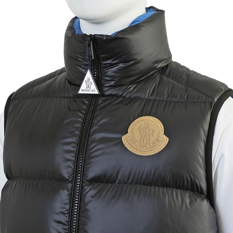 MONCLER ダウンベスト Sumido 1A001-89-595GJ SUMIDO-995 ブラック ブルーの画像