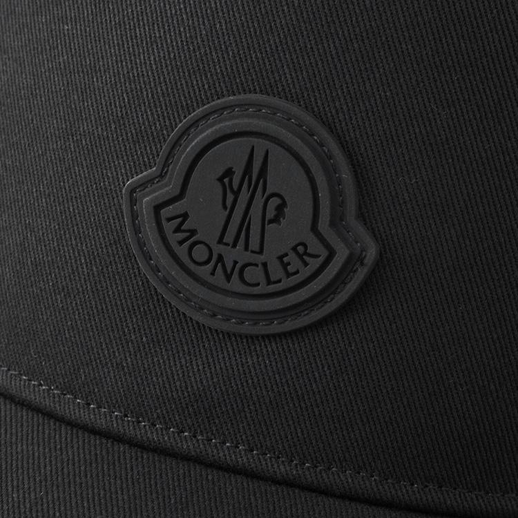モンクレール MONCLER ベースボールキャップ Matt Black 3B000-08-0U082-999 メンズ ブラック ロゴの画像