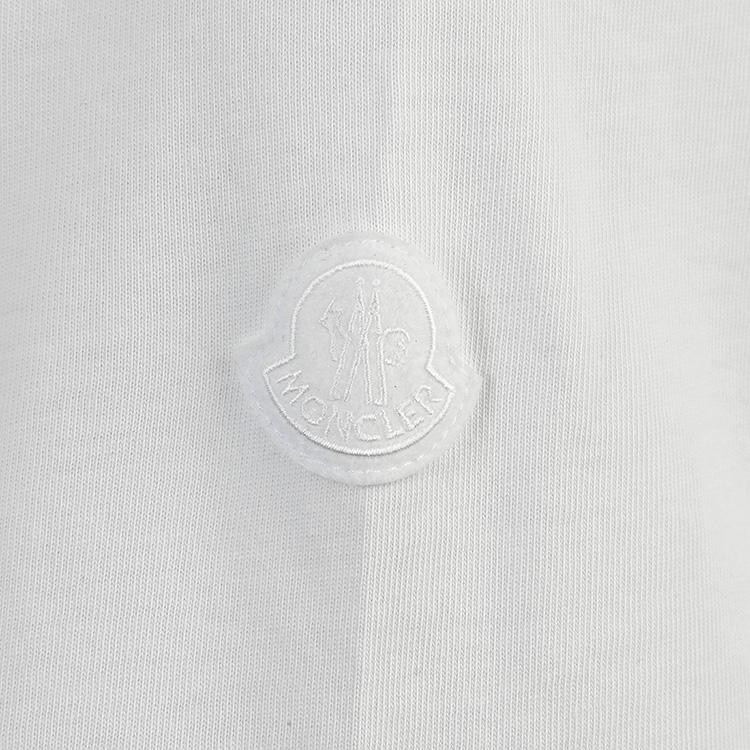 モンクレール MONCLER Tシャツ ロゴ 8C000-50-83927-034：ホワイトの画像