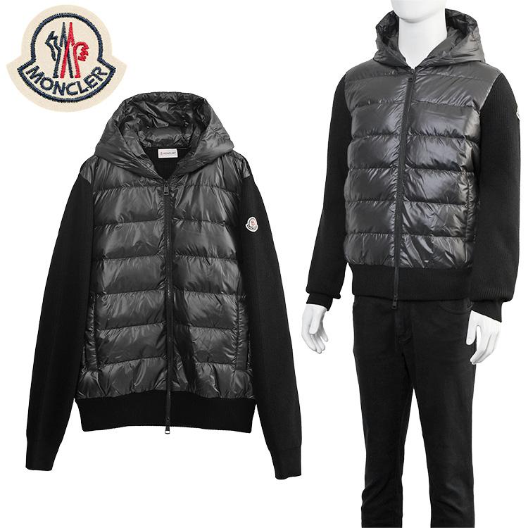 MONCLER（モンクレール） ダウン × ウールニット カーディガン 9B000