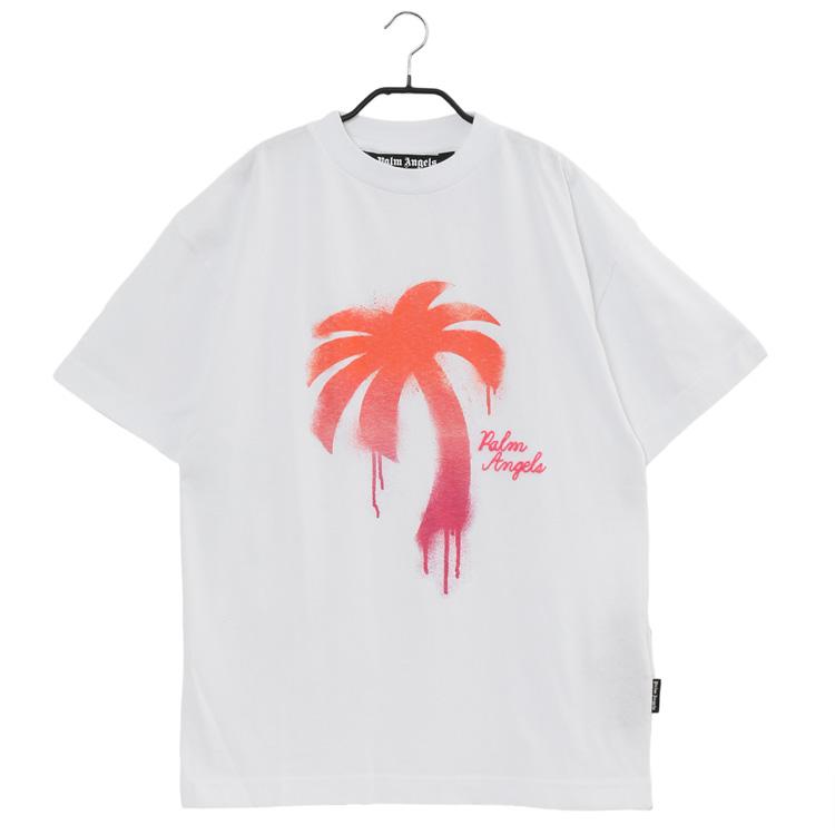 Palm Angels パーム エンジェルス ピュア コットン スプレー Tシャツ 