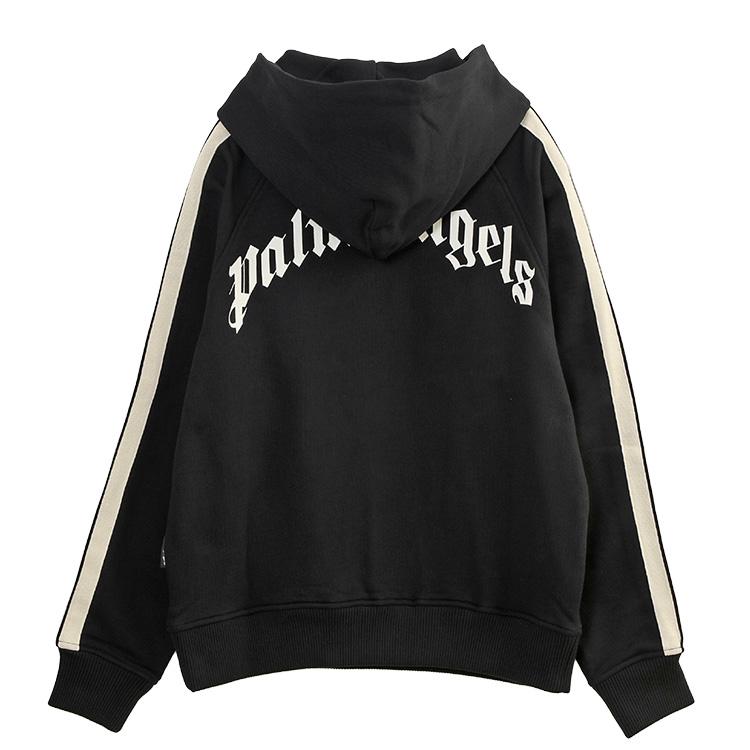 パームエンジェルス Palm Angels カーブロゴ スウェット パーカー CURVED LOGO TRACK HOODY PMBB17HF25FLE001-1003の画像
