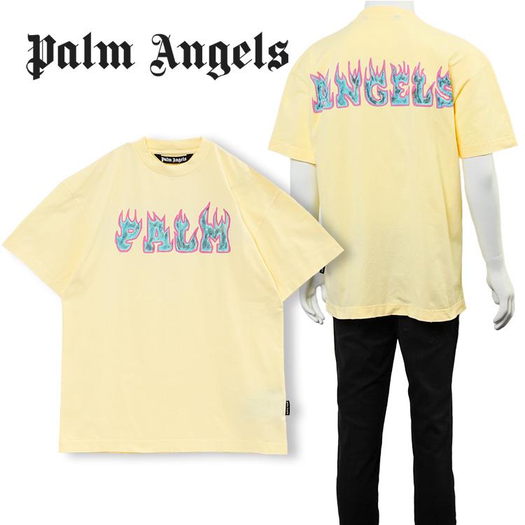 Palm Angels パーム エンジェルス Tシャツ Logo Flames Vint Tee 