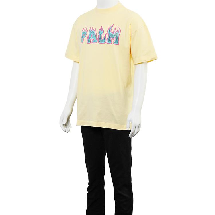 Palm Angels パーム エンジェルス Tシャツ Logo Flames Vint Tee