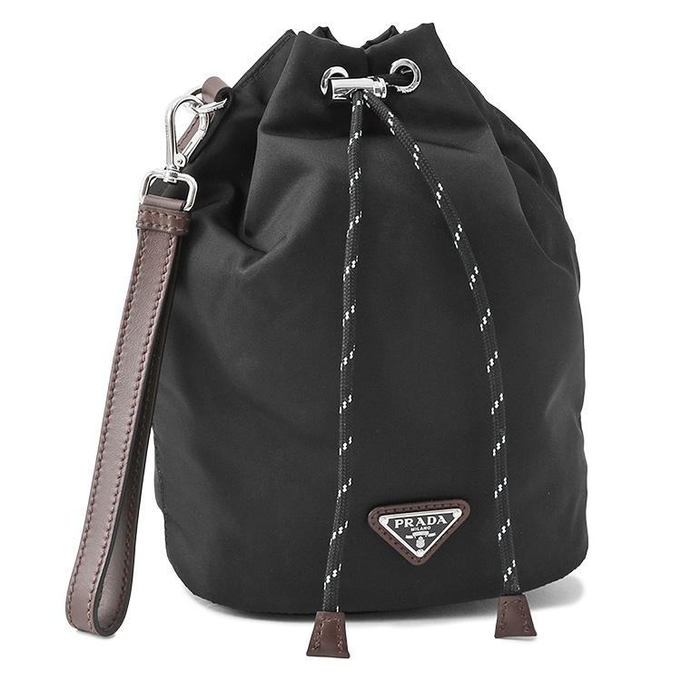ぽ*️様 PRADA ブラックナイロンポーチ PRADA（プラダ） スピードロック Re-Nylon x レザー ポーチ 2NE067