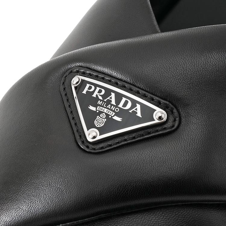 PRADA プラダ パデッド ナッパレザー クリスクロス サンダル PRADA プラダ パデッド ナッパレザー クリスクロス サンダル