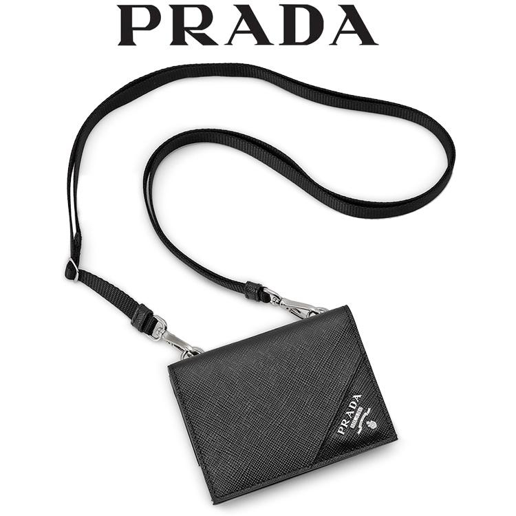PRADA プラダ 財布 サフィアーノレザー カードケース ネック PRADA プラダ 財布 サフィアーノレザー カードケース ネック