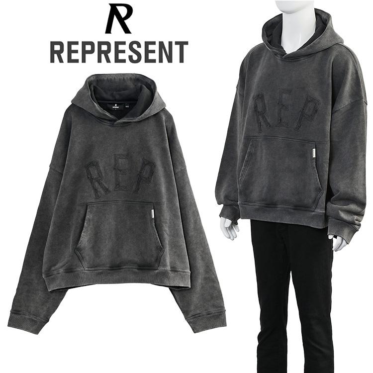 represent フーディー　パーカー REPRESENT（リプレゼント） レップアップリケ パーカー オーバーサイズ