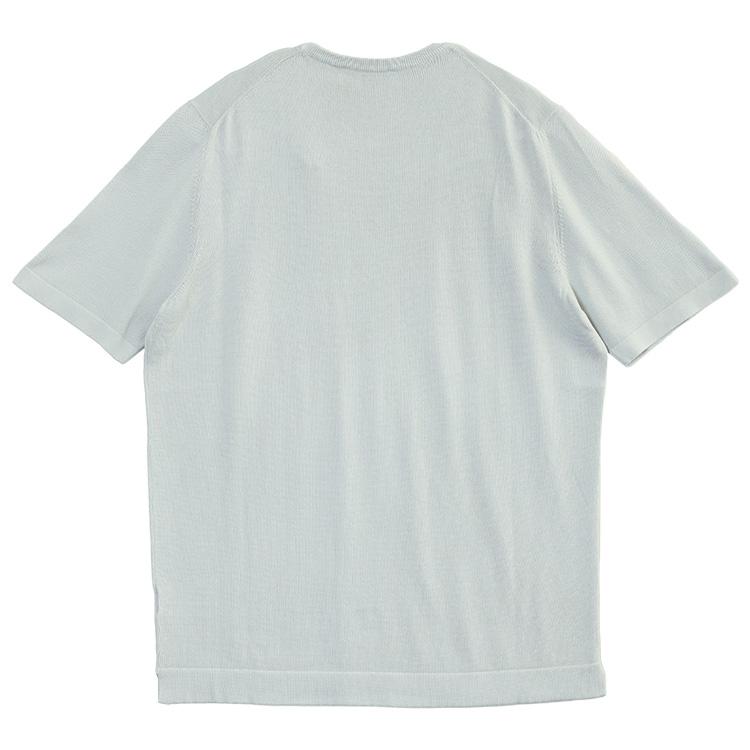 Gran Sasso グランサッソ ハイゲージニットTシャツ ライトグレー 58138-18120-050 メンズの画像